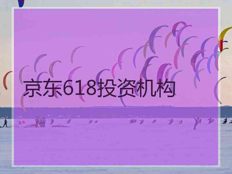 京东618投资机构