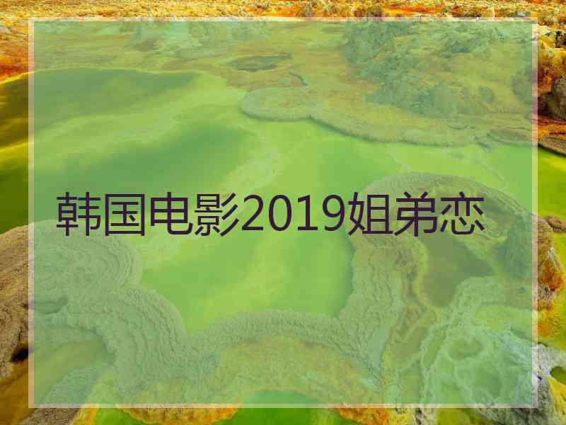 韩国电影2019姐弟恋