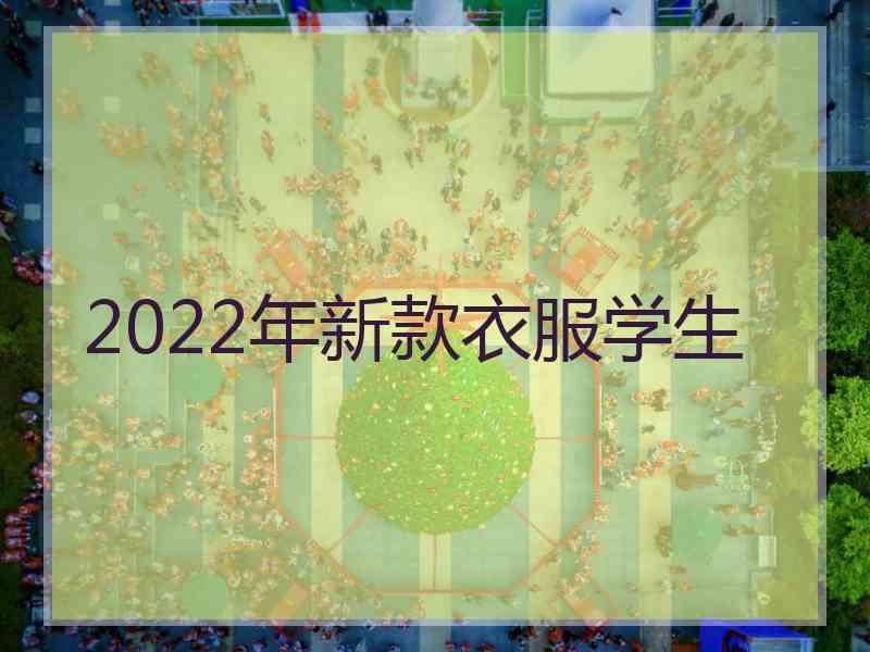 2022年新款衣服学生