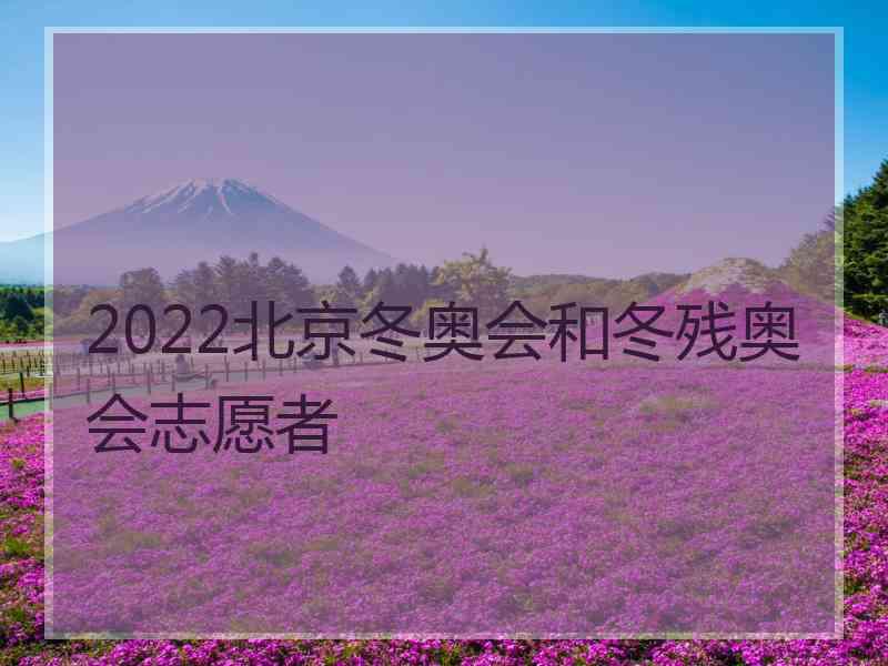 2022北京冬奥会和冬残奥会志愿者