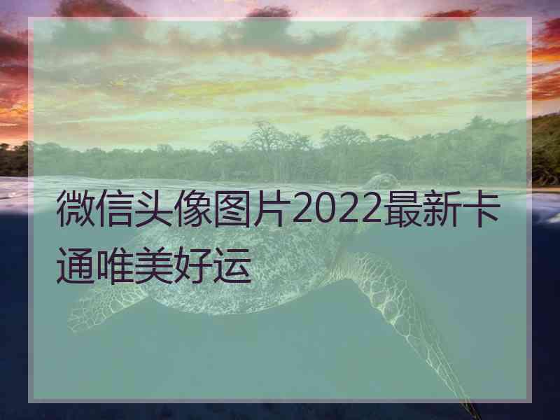 微信头像图片2022最新卡通唯美好运