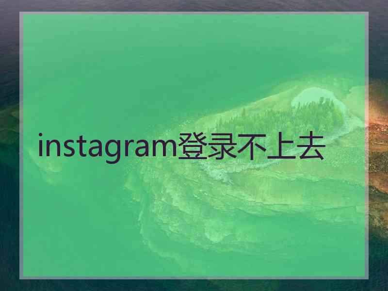 instagram登录不上去