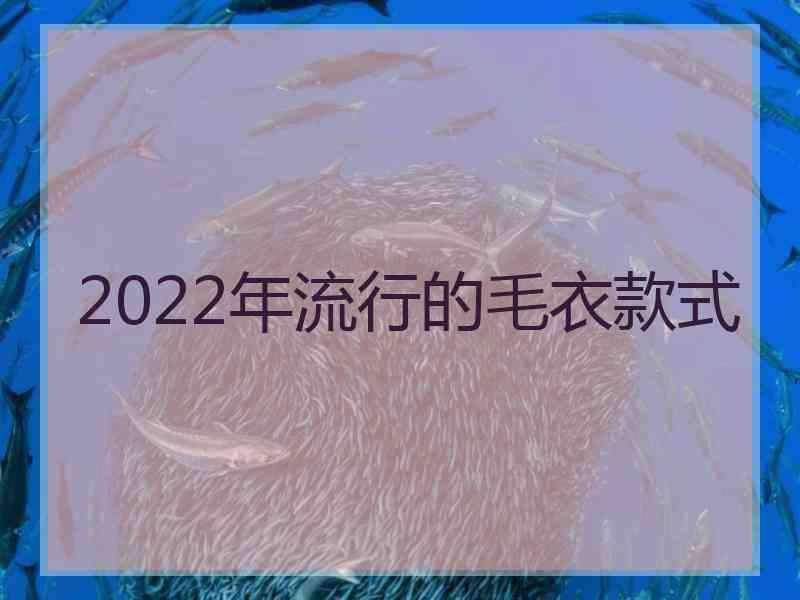 2022年流行的毛衣款式