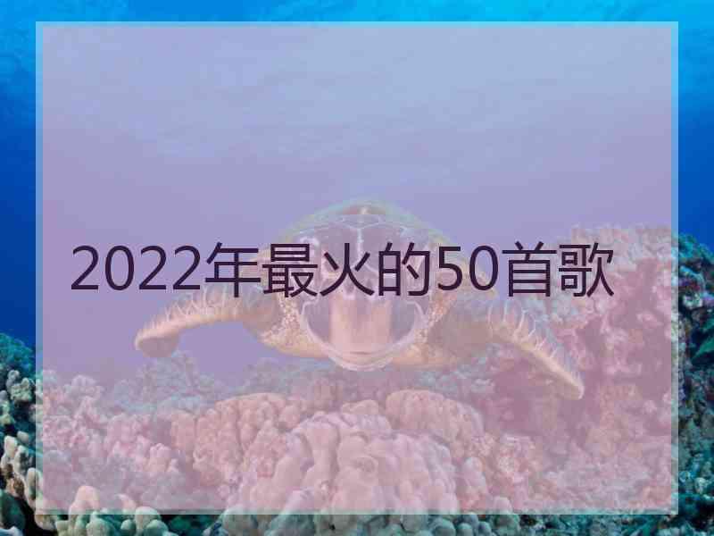 2022年最火的50首歌