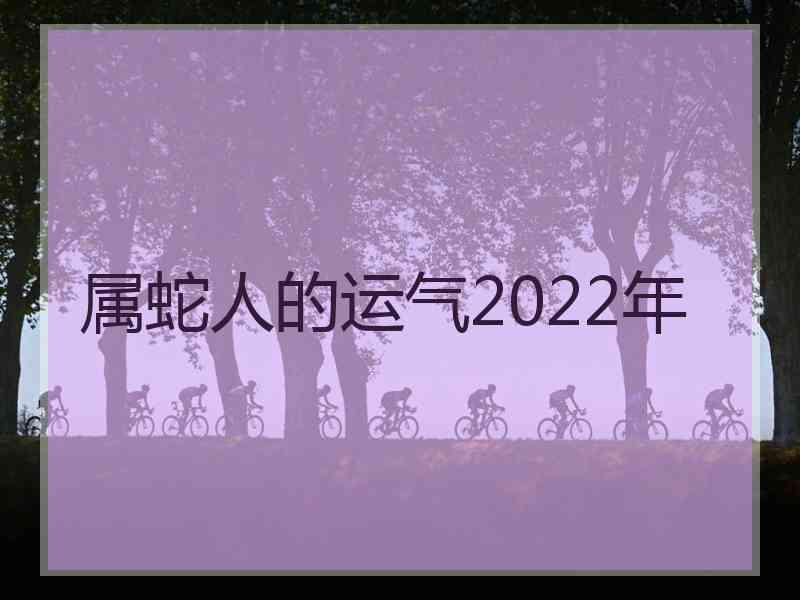 属蛇人的运气2022年