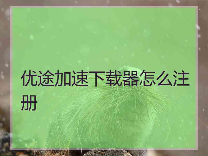 优途加速下载器怎么注册