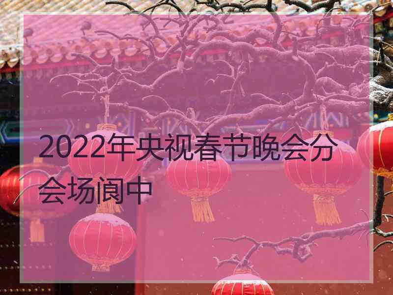 2022年央视春节晚会分会场阆中