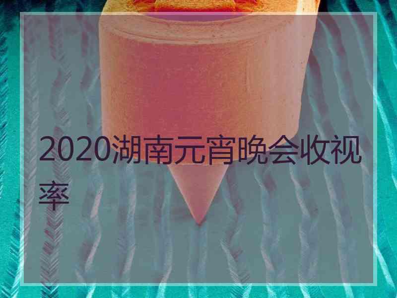 2020湖南元宵晚会收视率