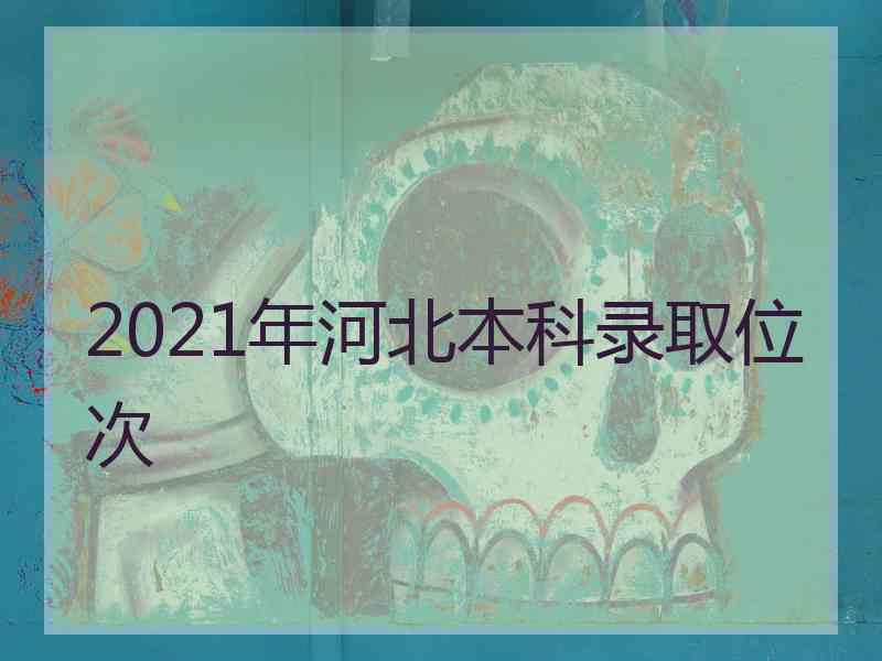 2021年河北本科录取位次