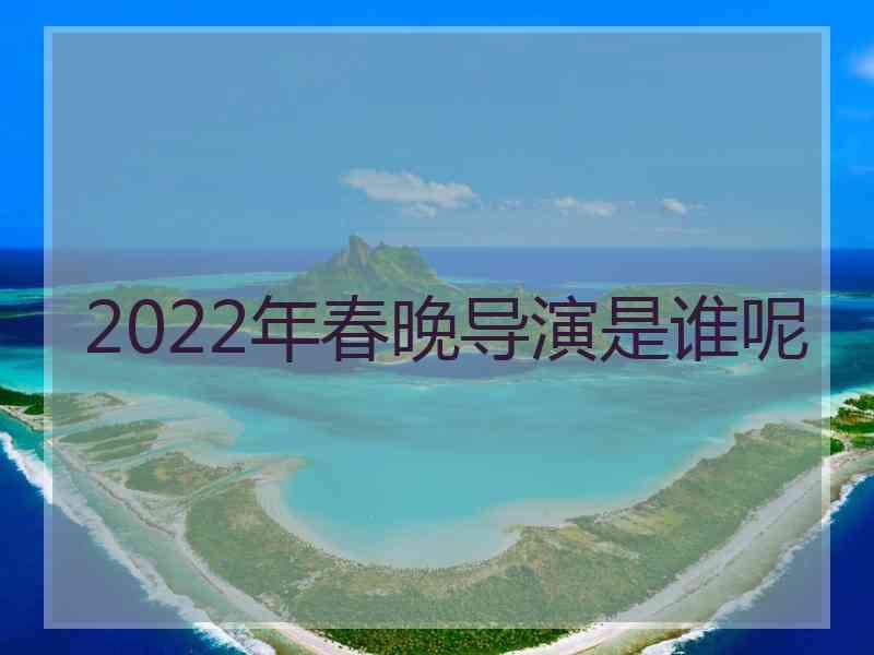 2022年春晚导演是谁呢