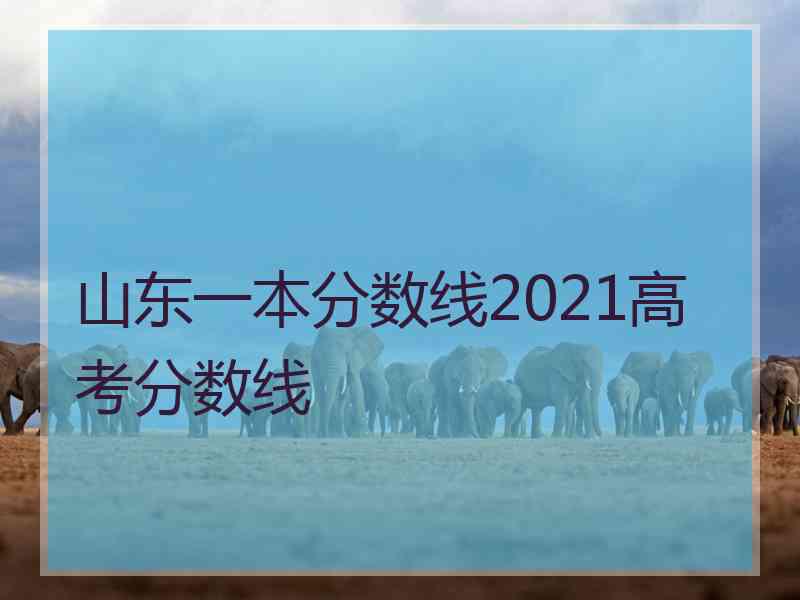 山东一本分数线2021高考分数线