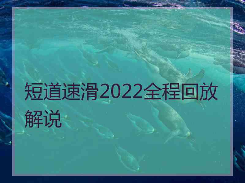 短道速滑2022全程回放解说