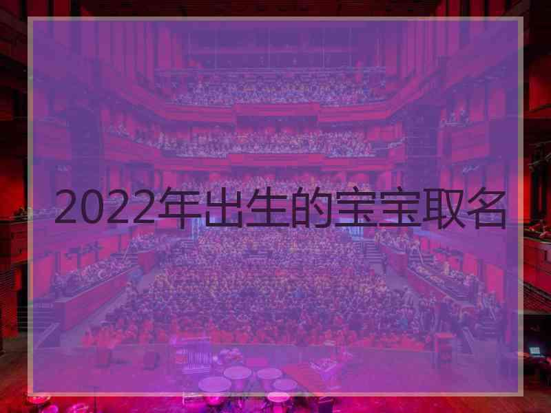 2022年出生的宝宝取名