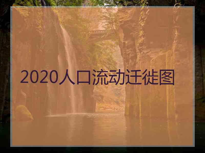 2020人口流动迁徙图