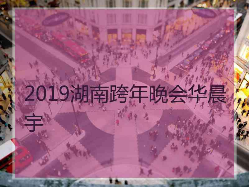 2019湖南跨年晚会华晨宇