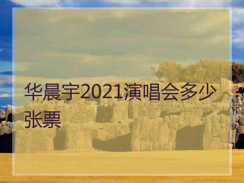 华晨宇2021演唱会多少张票