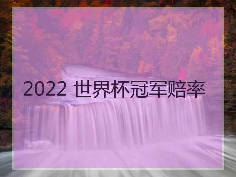 2022 世界杯冠军赔率