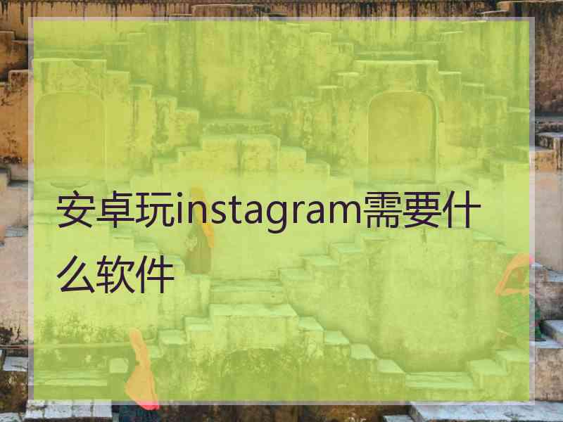 安卓玩instagram需要什么软件