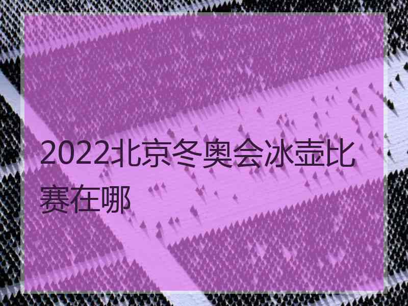 2022北京冬奥会冰壶比赛在哪