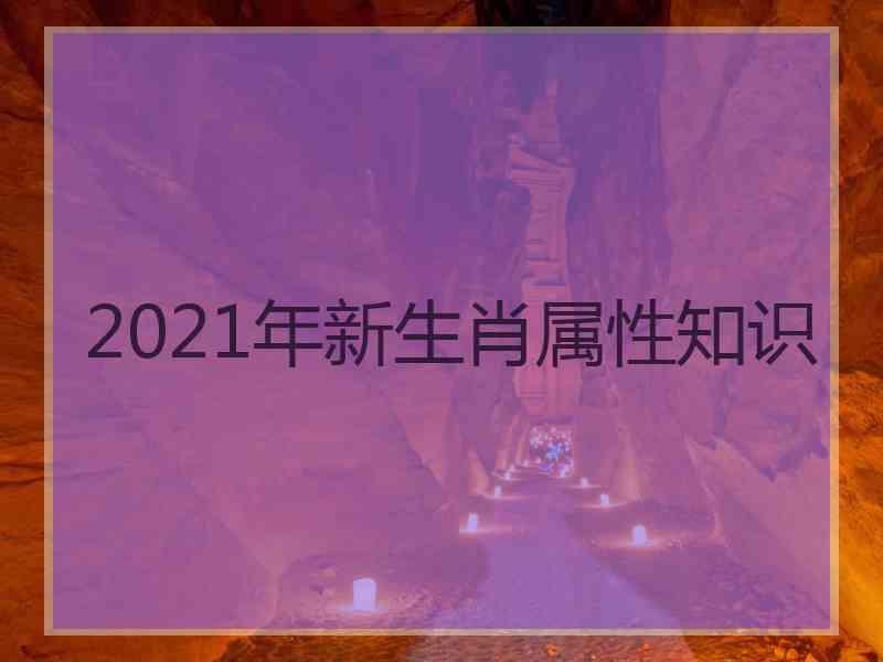 2021年新生肖属性知识