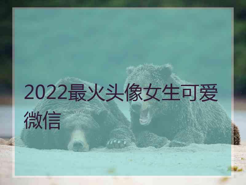 2022最火头像女生可爱微信