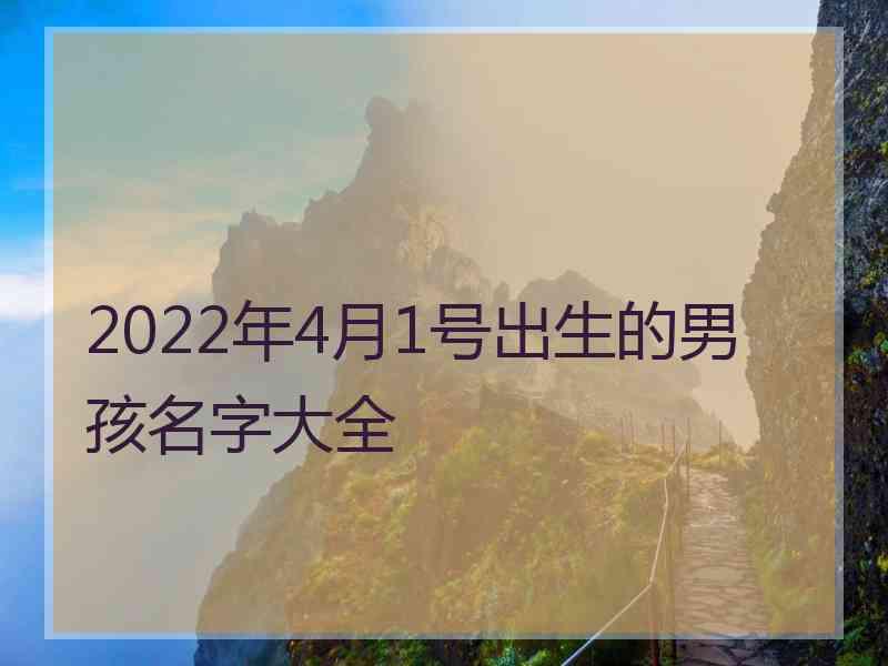 2022年4月1号出生的男孩名字大全