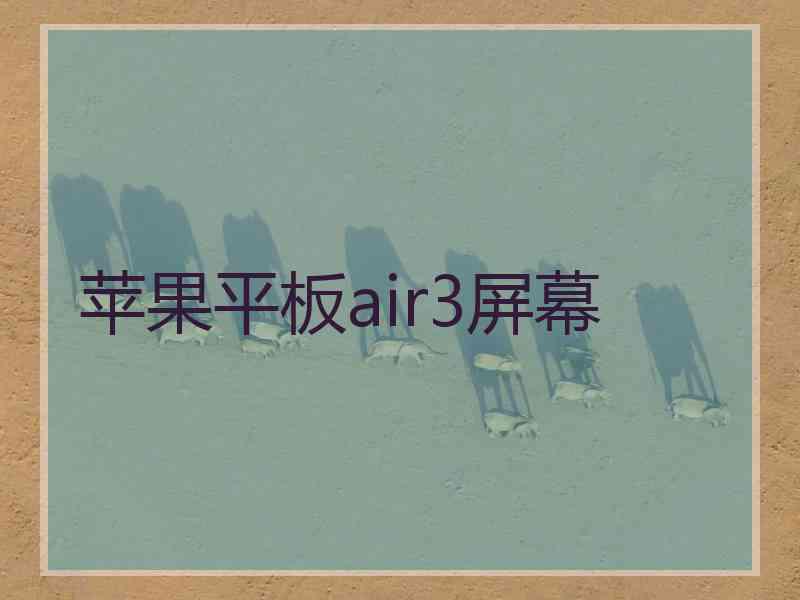 苹果平板air3屏幕