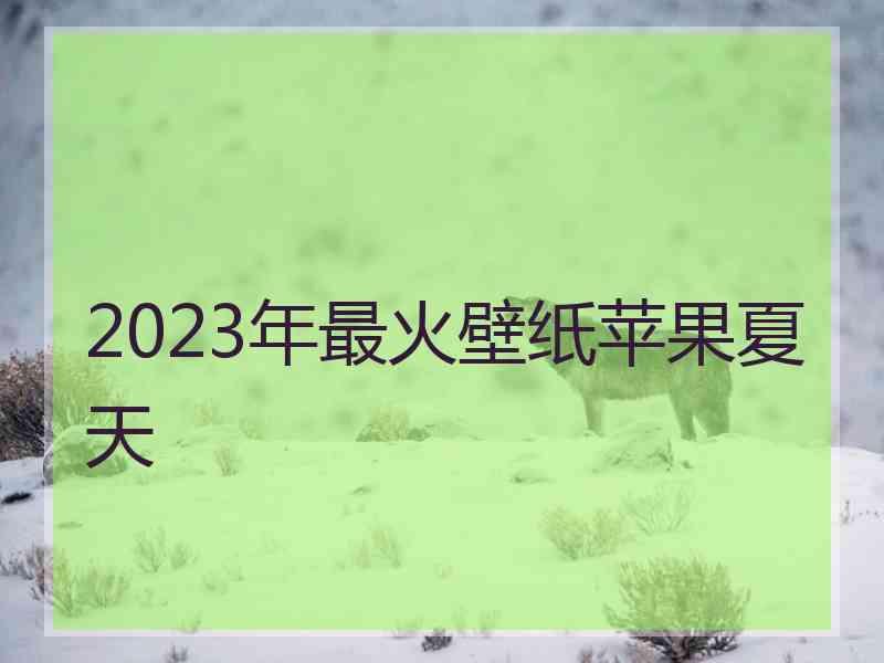 2023年最火壁纸苹果夏天