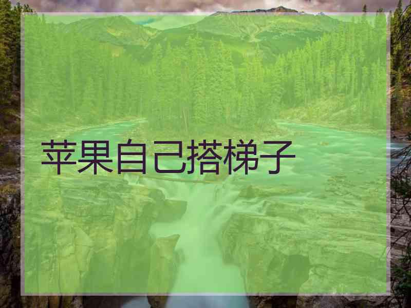 苹果自己搭梯子