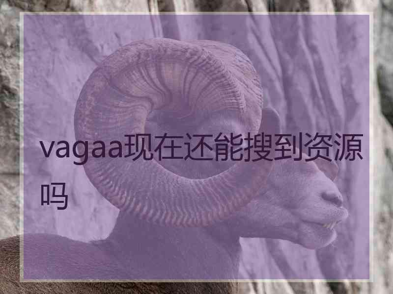 vagaa现在还能搜到资源吗