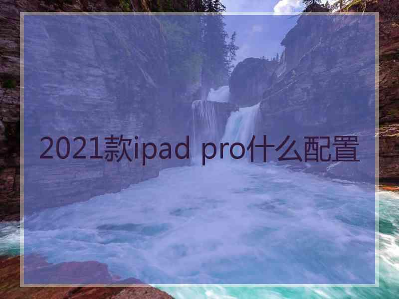 2021款ipad pro什么配置