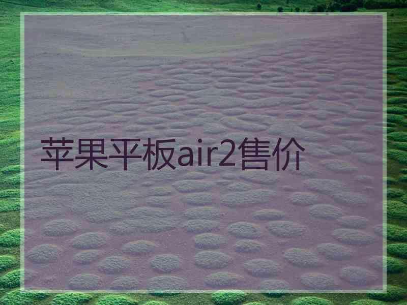 苹果平板air2售价