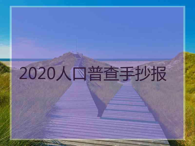 2020人口普查手抄报