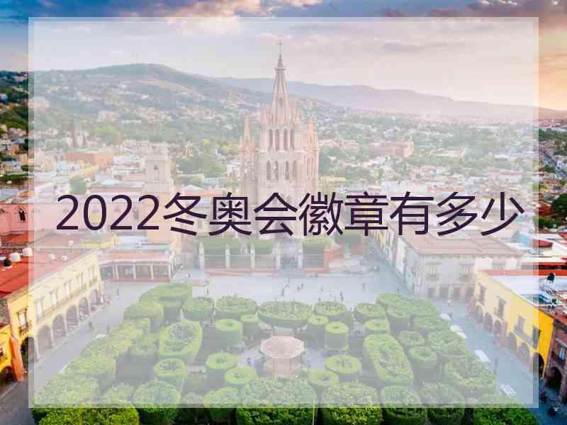 2022冬奥会徽章有多少