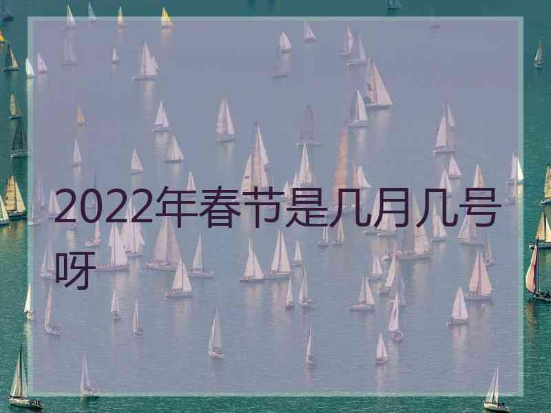 2022年春节是几月几号呀