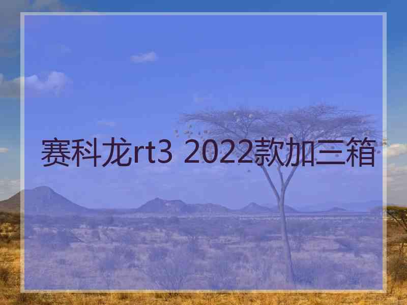 赛科龙rt3 2022款加三箱