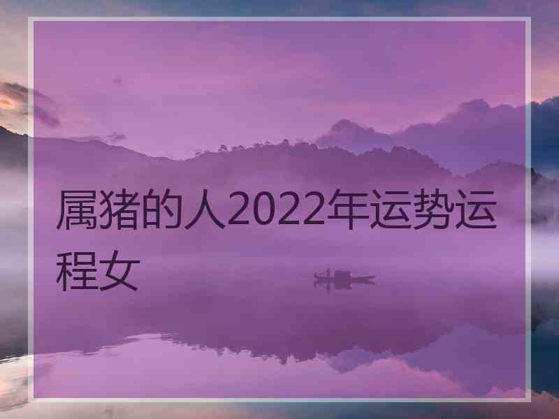 属猪的人2022年运势运程女