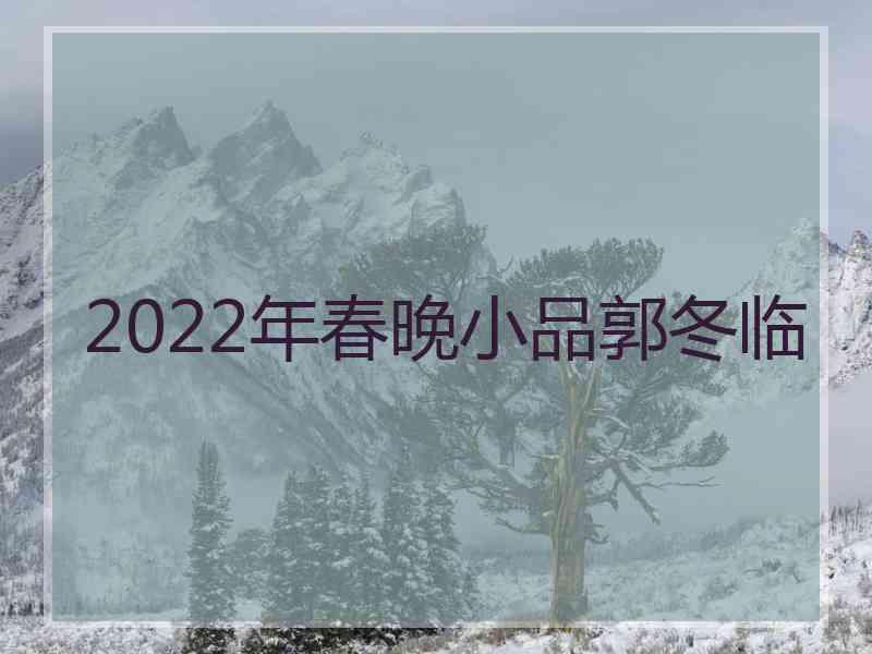 2022年春晚小品郭冬临