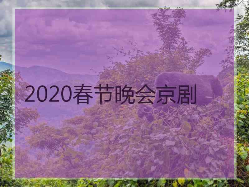 2020春节晚会京剧