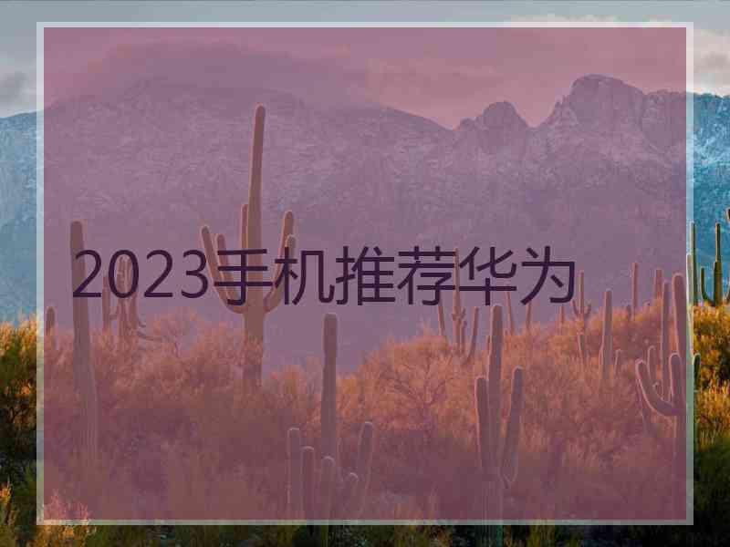 2023手机推荐华为