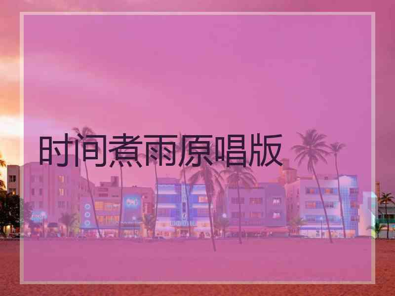 时间煮雨原唱版