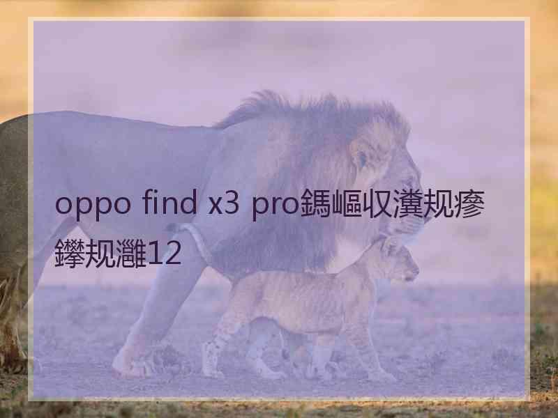 oppo find x3 pro鎷嶇収瀵规瘮鑻规灉12