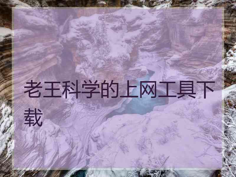 老王科学的上网工具下载