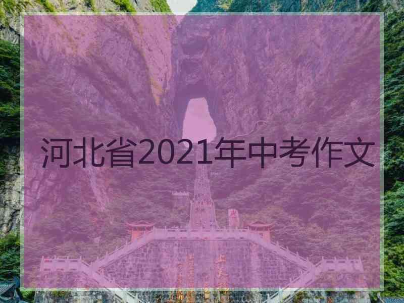 河北省2021年中考作文