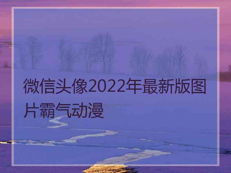 微信头像2022年最新版图片霸气动漫