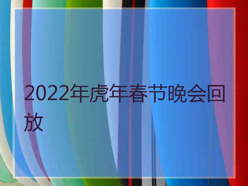 2022年虎年春节晚会回放