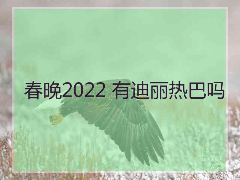 春晚2022 有迪丽热巴吗