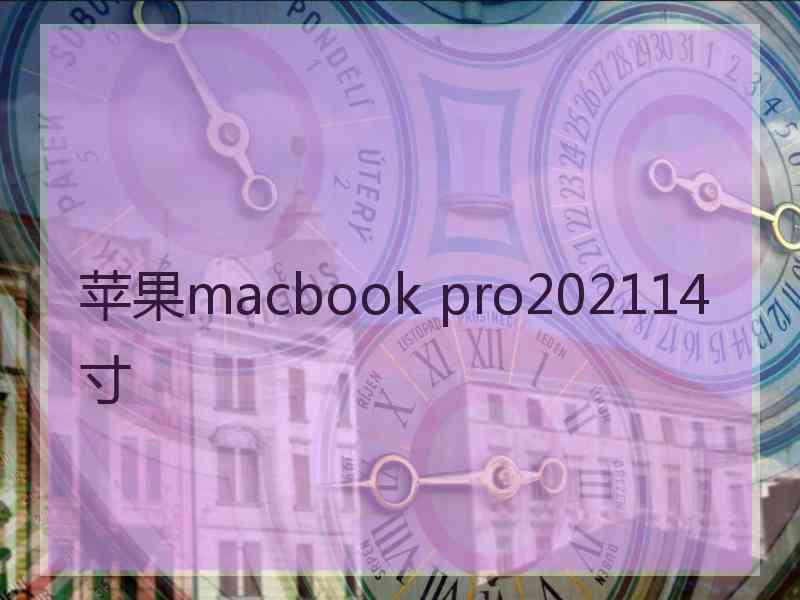 苹果macbook pro202114寸