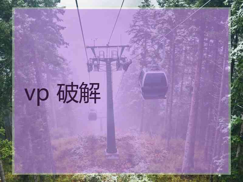 vp 破解