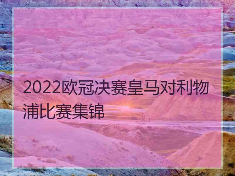 2022欧冠决赛皇马对利物浦比赛集锦